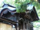 佐久神社本殿正面右斜め下側から撮影したノスタルジックな画像