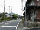 鳥沢宿のクランク形状の桝形を撮影した画像