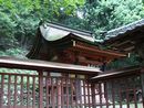 天神社木製透塀越に見える格式が感じられる本殿